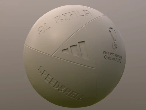 Al Rihla Qatar 2022 Football Ball 3D Printable Renderable Model 3D Print Model