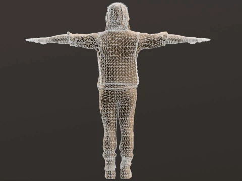 Personaggio 3D Daryl Dixon Fan Art per il rendering in tempo reale Modello 3D