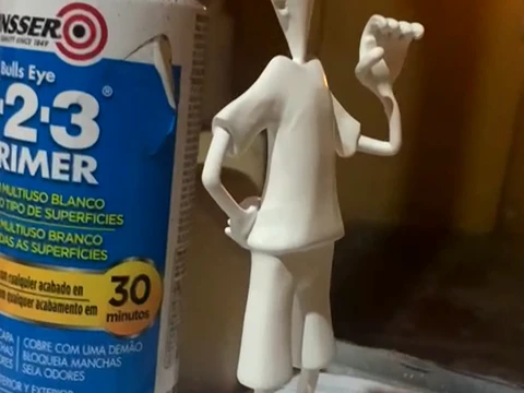 Fido Dido Printable Renderable Figure 3D Print Model