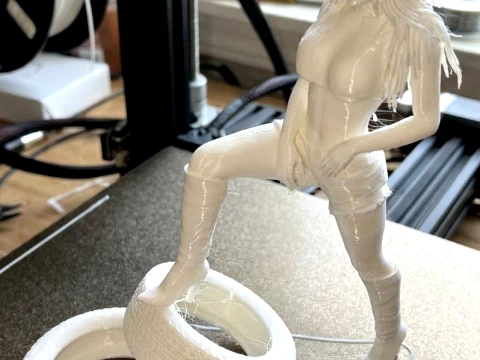 Lady Car 3D Printable Figure 3D Print Model