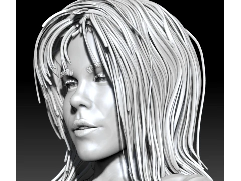 Lady Car 3D Printable Figure 3D Print Model