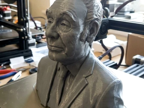 Jorge Luis Borges - Printable 3D print model 3D Print Model