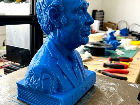 Jorge Luis Borges - Printable 3D print model 3D Print Model