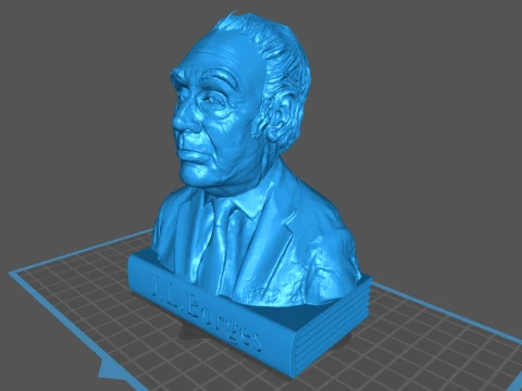 Jorge Luis Borges - Printable 3D print model 3D Print Model