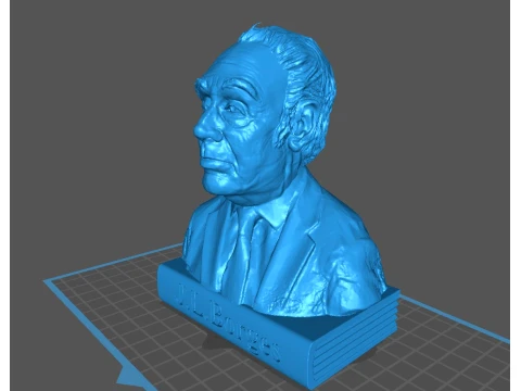 Jorge Luis Borges - Printable 3D print model 3D Print Model