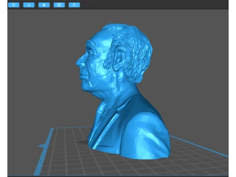 Jorge Luis Borges - Printable 3D print model 3D Print Model