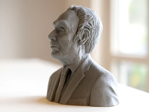 Jorge Luis Borges - Printable 3D print model 3D Print Model