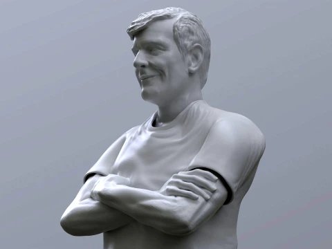 Mario Pergolini printable bust 3D Print Model