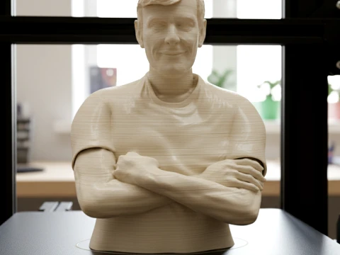 Mario Pergolini printable bust 3D Print Model