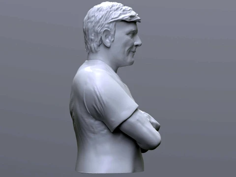 Mario Pergolini printable bust 3D Print Model