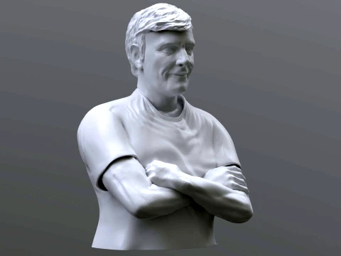 Mario Pergolini printable bust 3D Print Model