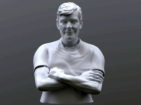 Mario Pergolini printable bust 3D Print Model