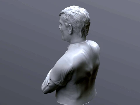 Mario Pergolini printable bust 3D Print Model
