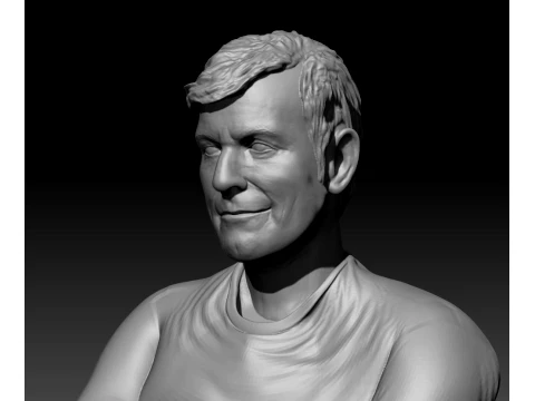 Mario Pergolini printable bust 3D Print Model