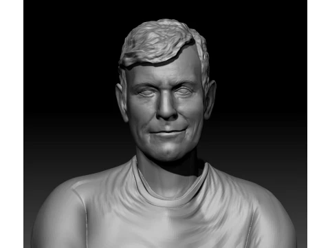 Mario Pergolini printable bust 3D Print Model