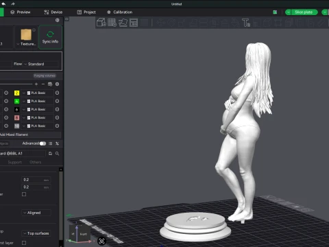 Pregnancy printable figure 3D Print Model