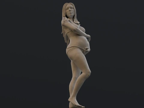Pregnancy printable figure 3D Print Model