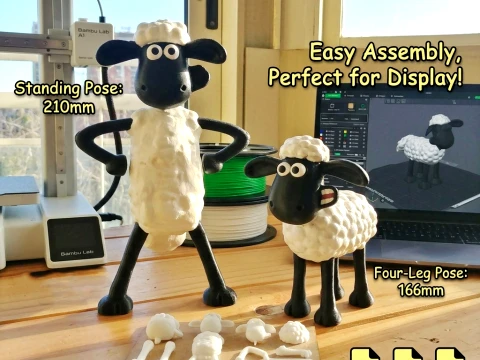 3D-фигура для печати овечки Шона 3D Принт Модель