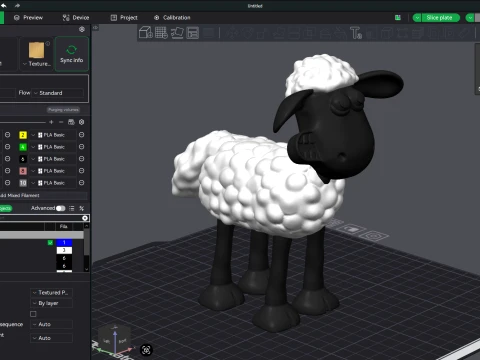 Shaun the Sheep 3D Printable Figure 3D Print Model
