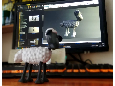 Shaun the Sheep 3D Printable Figure 3D Print Model