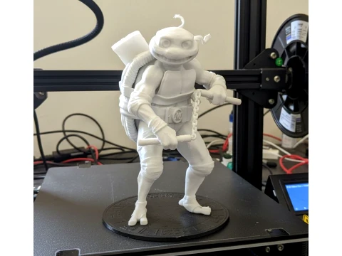 TMNT Michelangelo Mutant Mayhem Figura stampabile in 3D a colori Modello di stampa 3D