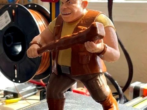 TMNT Rocksteady Premutation 3D Color Printable Figure 3D Print Model