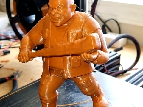 TMNT Rocksteady Premutation 3D Color Printable Figure 3D Print Model