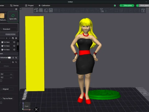 TMNT ティファニー 1987 カラー印刷可能フィギュア 3Dプリントモデル