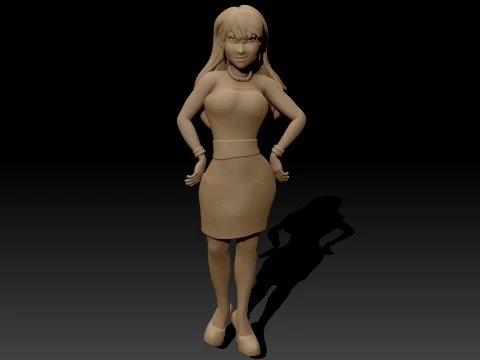 TMNT ティファニー 1987 カラー印刷可能フィギュア 3Dプリントモデル