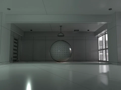 GANTZ Room Real-Time Renderable 3D Model