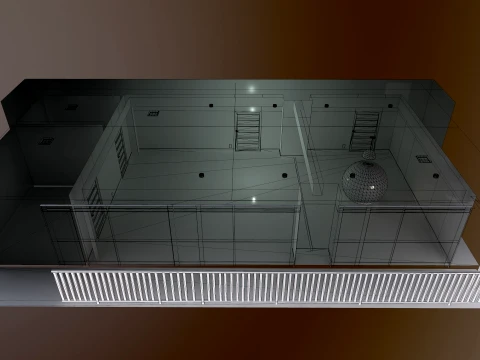 GANTZ Room Real-Time Renderable 3D Model