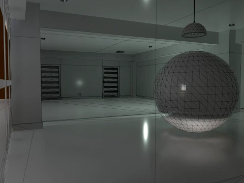 GANTZ Room Real-Time Renderable 3D Model