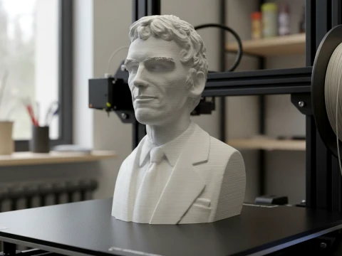 Luis Alberto Spinetta 3D Printable Bust Collection 3D Print Model