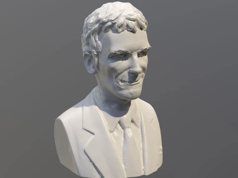 Luis Alberto Spinetta 3D Printable Bust Collection 3D Print Model