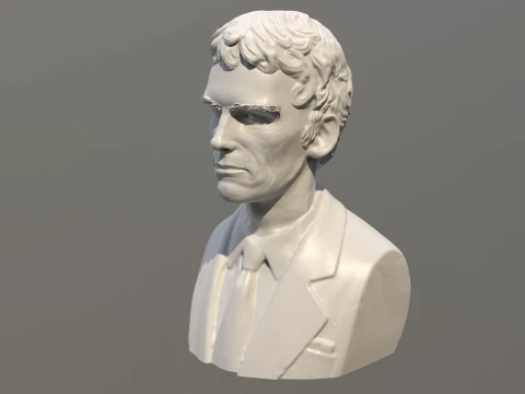 Luis Alberto Spinetta 3D Printable Bust Collection 3D Print Model