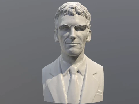 Luis Alberto Spinetta 3D Printable Bust Collection 3D Print Model