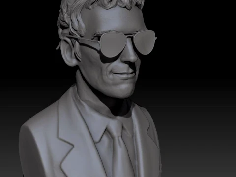 Luis Alberto Spinetta 3D Printable Bust Collection 3D Print Model