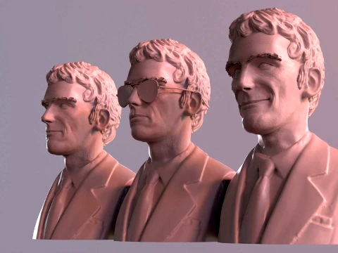 Luis Alberto Spinetta 3D Printable Bust Collection 3D Print Model