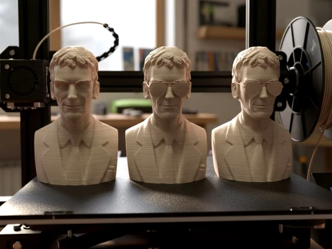 Luis Alberto Spinetta 3D Printable Bust Collection 3D Print Model