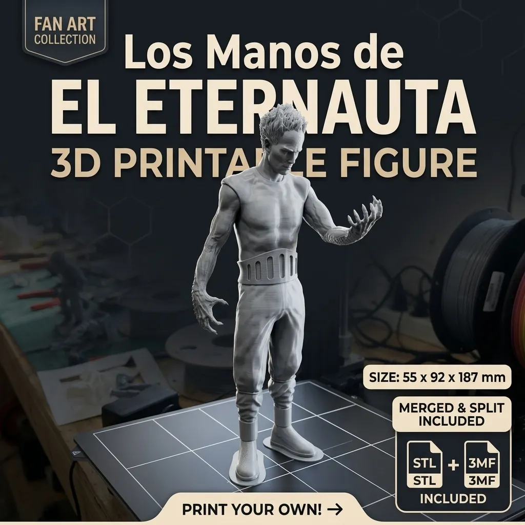 Los Manos de el eternauta Fan Art 3D Printable Figure 3D Print Model .c4d .max .obj .3ds .fbx .stl .blend