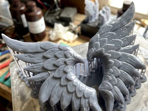 Heart Wings 3D Printable Ornament 3D Print Model