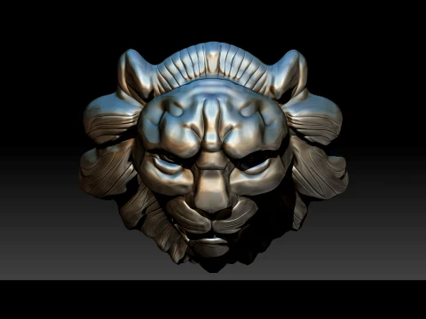 Lion belt buckle Printable 3D Print Model