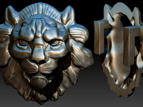 Lion belt buckle Printable 3D Print Model