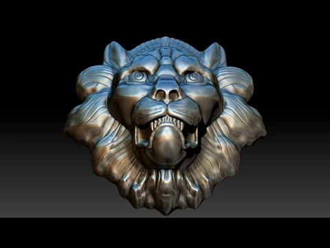 Lion belt buckle Printable 3D Print Model