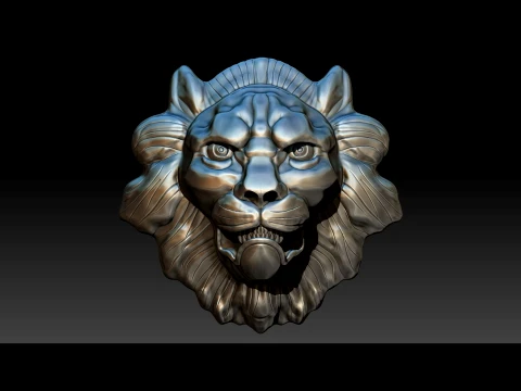 Lion belt buckle Printable 3D Print Model