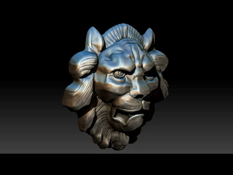 Lion belt buckle Printable 3D Print Model