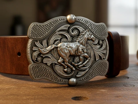 Horse belt buckle Printable 3D Print Model