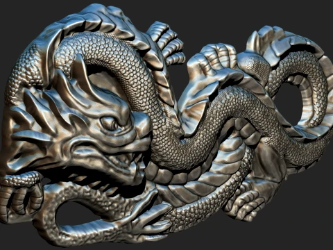 Dragon belt buckle Printable 3D Print Model