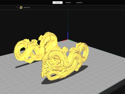 Dragon belt buckle Printable 3D Print Model
