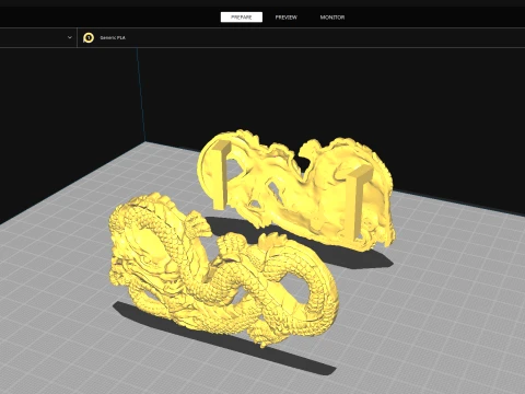 Dragon belt buckle Printable 3D Print Model